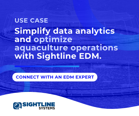 Simplify data analytics and optimize aquaculture operations with Sightline EDM